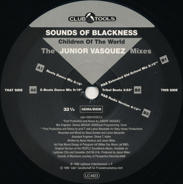 Album herunterladen Sounds Of Blackness - Children Of The World The Junior Vasquez Mixes