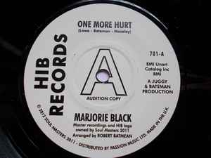 Marjorie Black - One More Hurt album cover