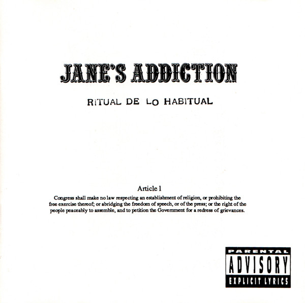 Jane's Addiction – Ritual De Lo Habitual (2020, Clear Translucent 