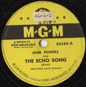 Jane Powell - The Echo Song | Releases | Discogs