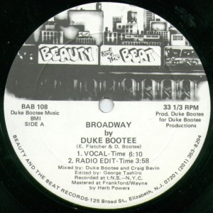 baixar álbum Duke Bootee - Broadway