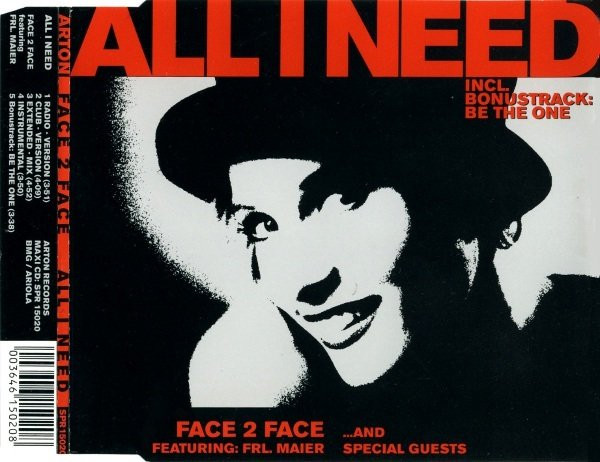 last ned album Face 2 Face Featuring Frl Maier - All I Need