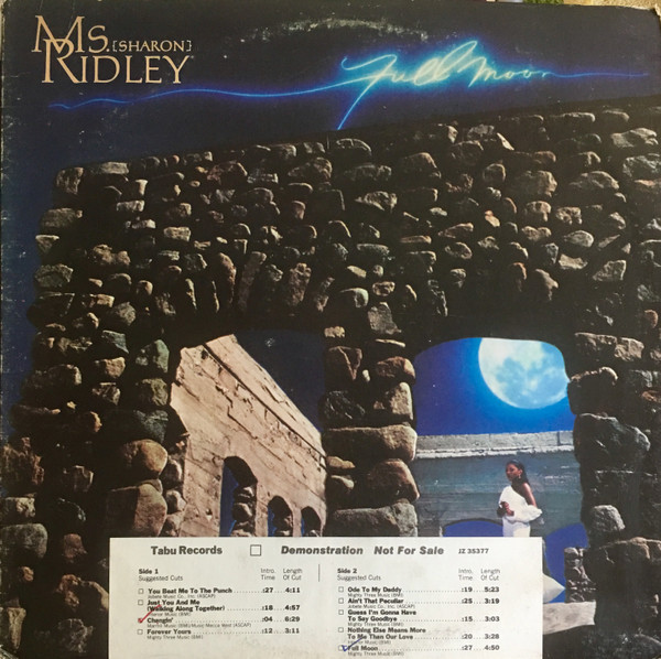 Ms. (Sharon) Ridley – Full Moon (1978, Vinyl) - Discogs