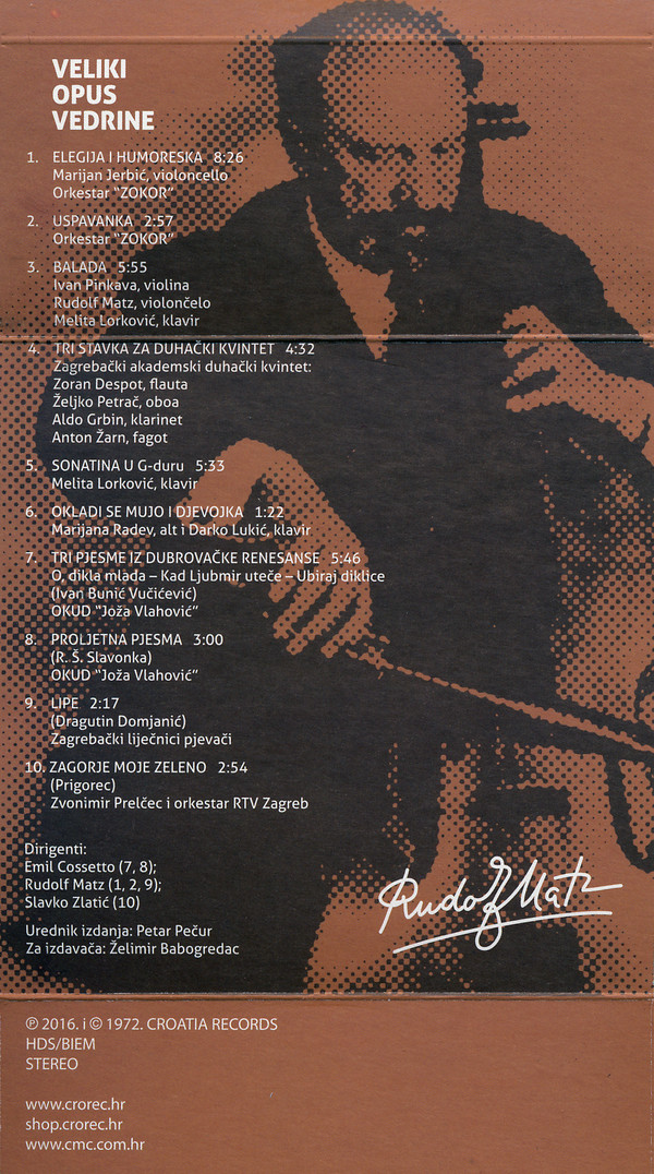 last ned album Rudolf Matz - Veliki Opus Vedrine