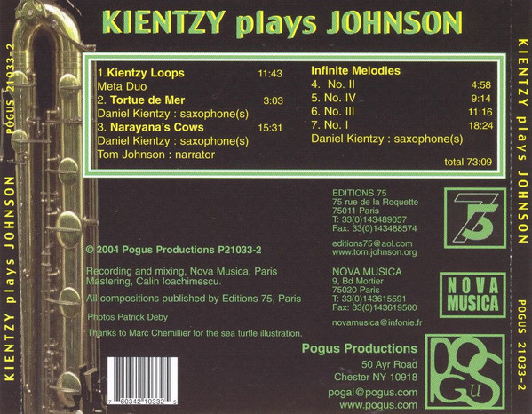 lataa albumi Kientzy Plays Johnson - Kientzy Plays Johnson