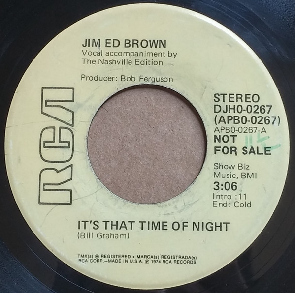 lataa albumi Jim Ed Brown - Its That Time Of Night