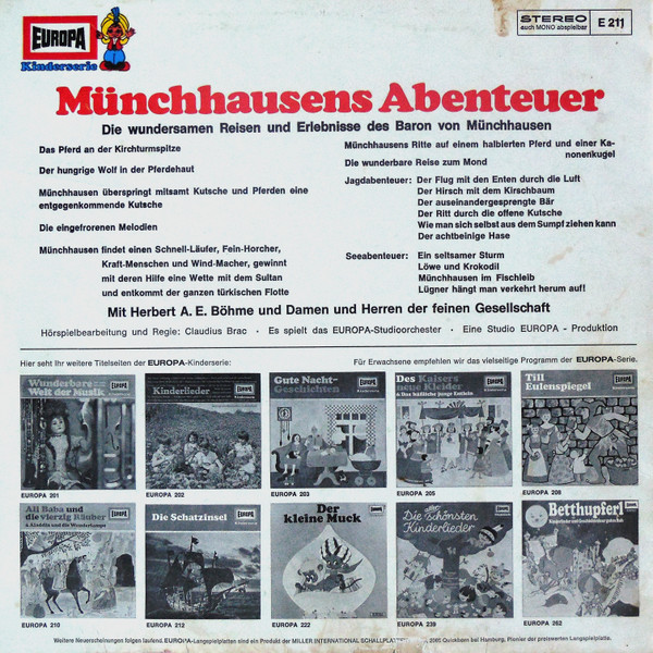 ladda ner album Gottfried August Bürger - Münchhausens Abenteuer