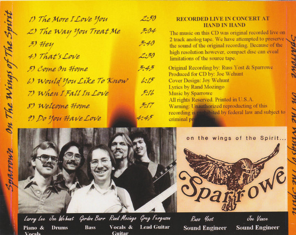 last ned album Sparrowe - On The Wings Of The Spirit