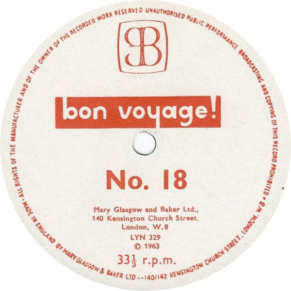 last ned album Unknown Artist - Bon Voyage No 17 No 18