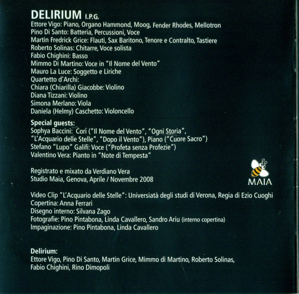 Delirium – Il Nome Del Vento (2009, Vinyl) - Discogs