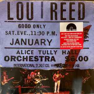 Live At Alice Tully Hall (January 27, 1973 - 2nd Show) - Lou Reed