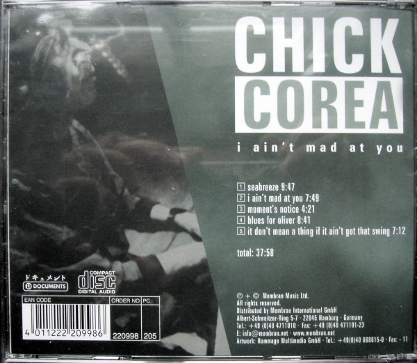 lataa albumi Chick Corea - I Aint Mad At You