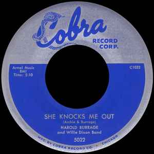 Harold Burrage - She Knocks Me Out / A Heart (Filled With Pain) album cover