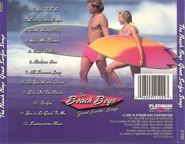 télécharger l'album The Beach Boys - Great Surfin Songs