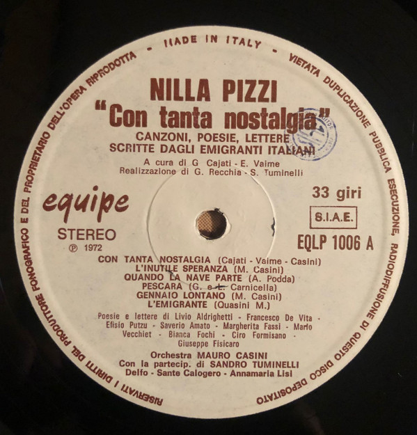 baixar álbum Nilla Pizzi - Con Tanta Nostalgia