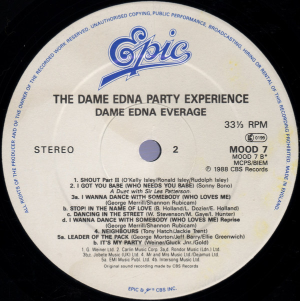 ladda ner album Dame Edna - The Dame Edna Party Experience