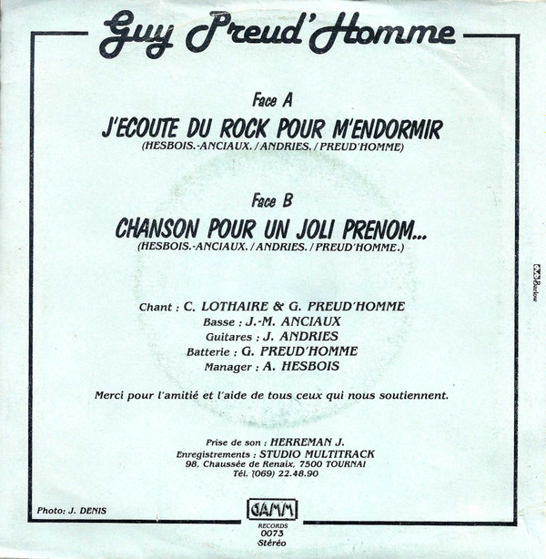 télécharger l'album Guy Preud'Homme - Jécoute Du Rock Pour Mendormir