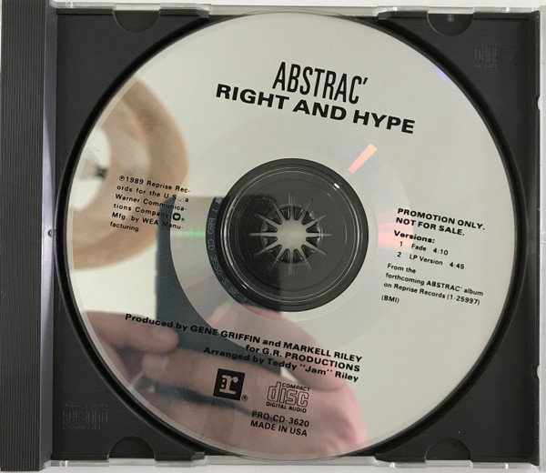 Abstrac' – Right And Hype (1989, CD) - Discogs