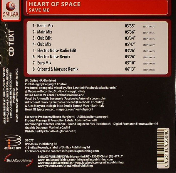 baixar álbum Heart Of Space - Save Me