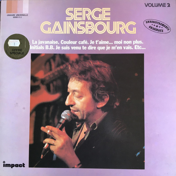 Serge Gainsbourg – Serge Gainsbourg Volume 2 (1980, Vinyl) - Discogs