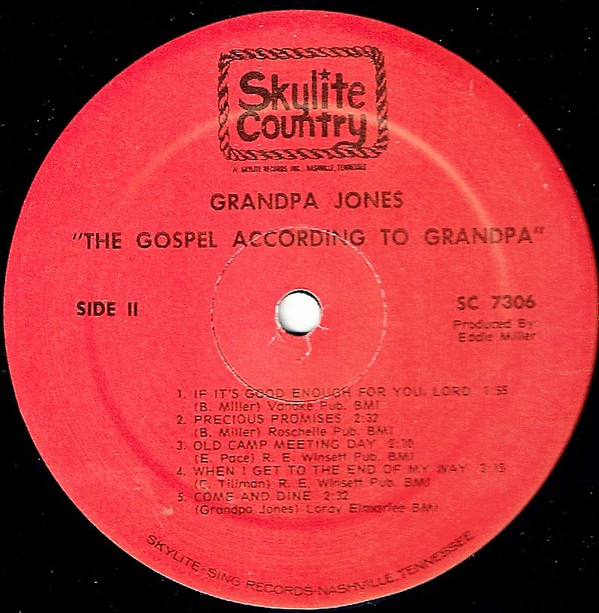 last ned album Grandpa Jones - The Gospel According To Grandpa Jones