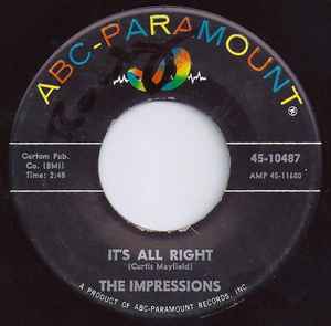 The Impressions - It's All Right / You'll Want Me Back