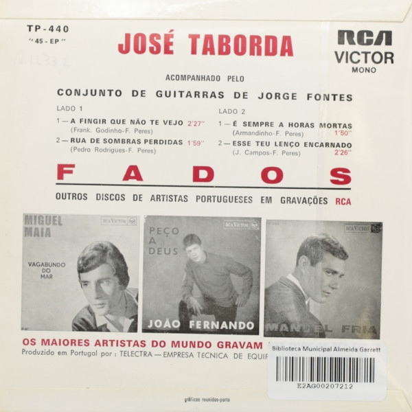 descargar álbum José Taborda - Fados