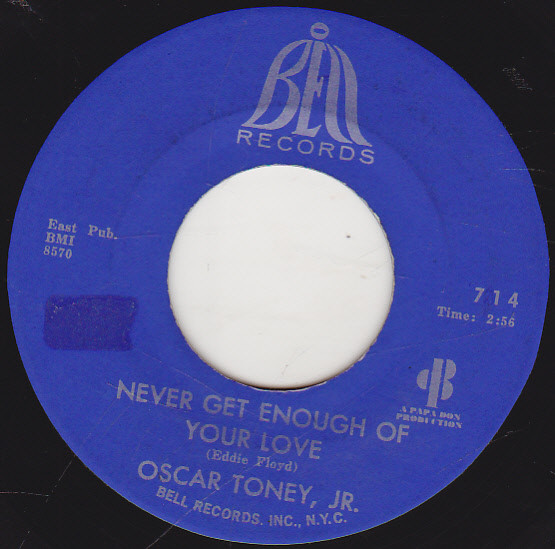 télécharger l'album Oscar Toney Jr - Never Get Enough Of Your Love A Love That Never Grows Cold