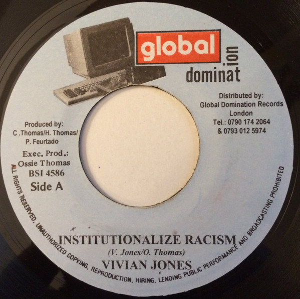 Vivian Jones - Institutionalized Racism | Releases | Discogs