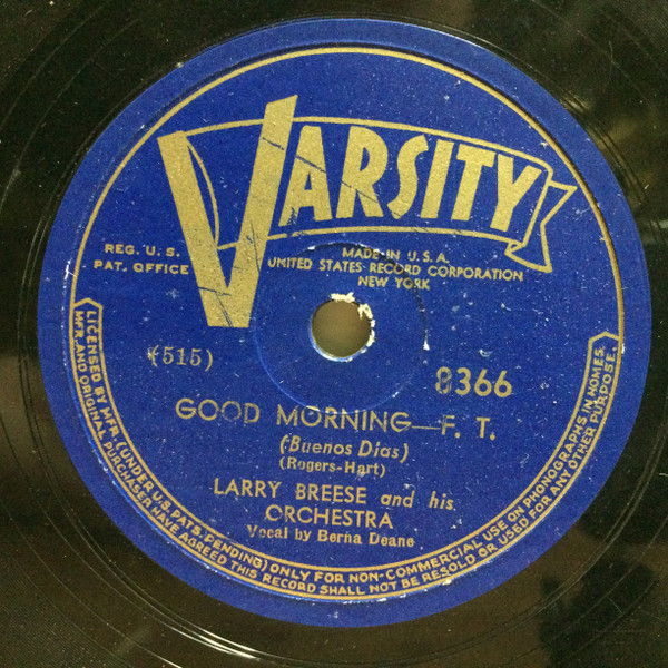 Album herunterladen Larry Breese And His Orchestra - Good Morning I Feel Like A Kid Again