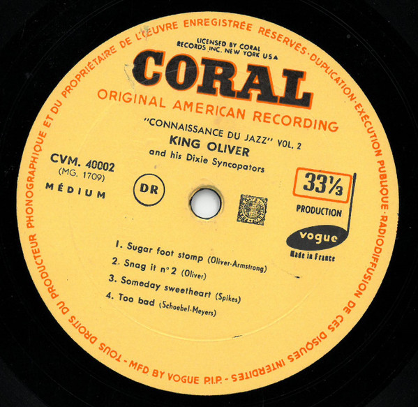 descargar álbum King Oliver And His Dixie Syncopators - King Oliver And His Dixie Syncopators