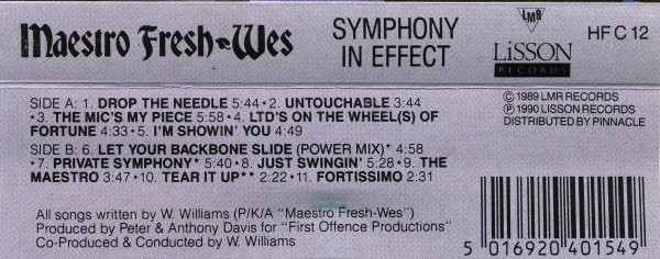 Maestro Fresh-Wes - Symphony In Effect | Releases | Discogs