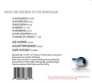 Joe Morris - From The Discrete To The Particular