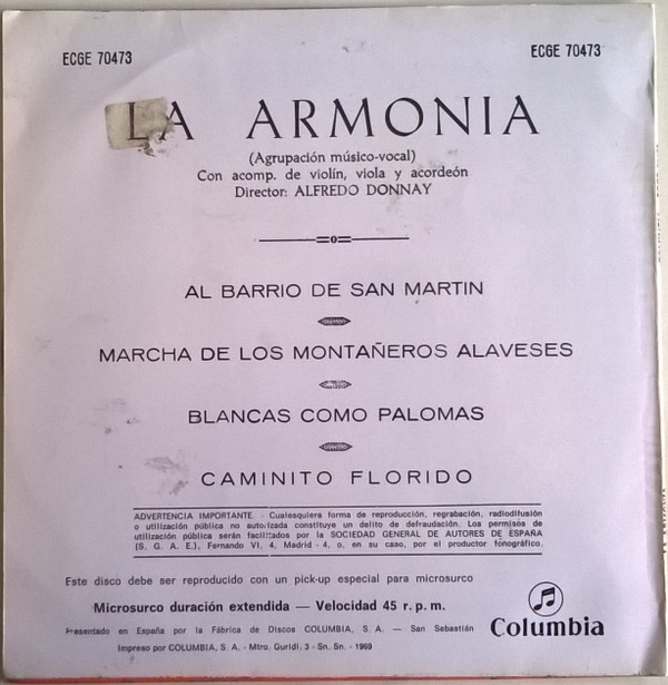 descargar álbum La Armonia - Al Barrio De San Martin