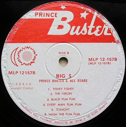 Prince Buster – Big Five Party Album (Vinyl) - Discogs