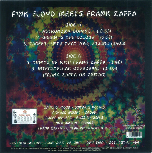 保存版】 【レコード】美品 pink zappa frank meets floyd 洋楽 