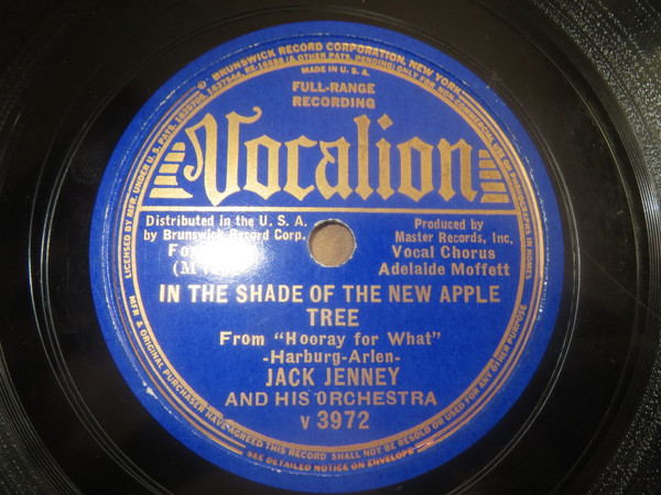 télécharger l'album Jack Jenney And His Orchestra - In The Shade Of The New Apple Tree Ive Gone Romantic On You