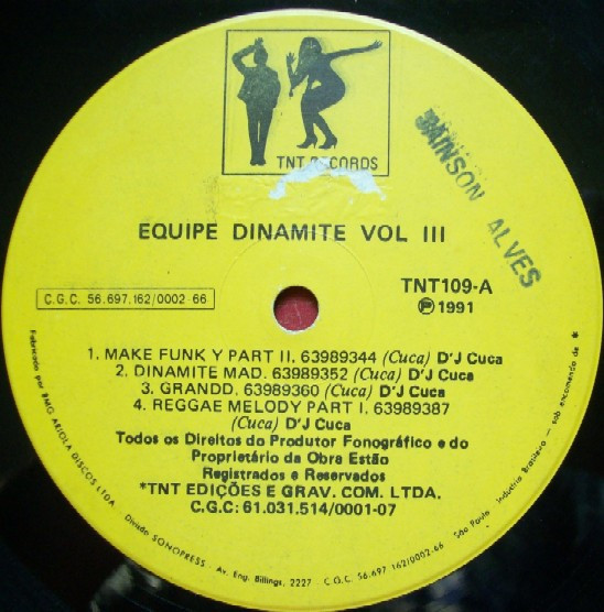 ladda ner album DJ Cuca - Equipe Dinamite Instrumental VolIII
