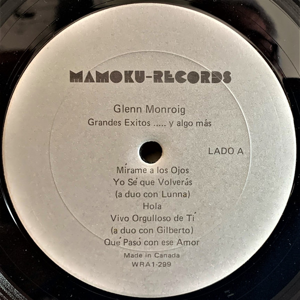 Album herunterladen Glenn Monroig - Grandes ÉxitosY Algo Más