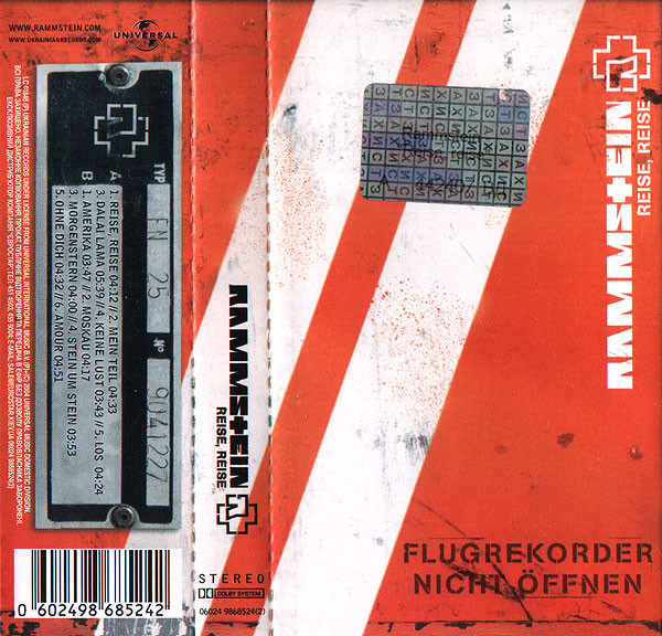 Rammstein Album ”Reise, Reise”, CD