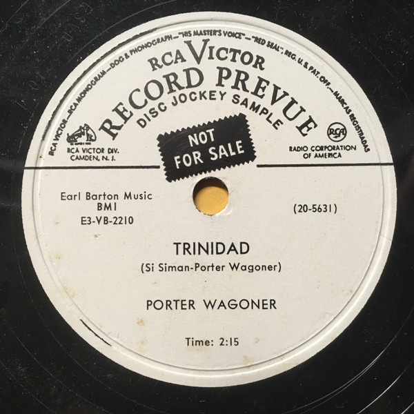 descargar álbum Porter Wagoner - Bad News Travels Fast Trinidad