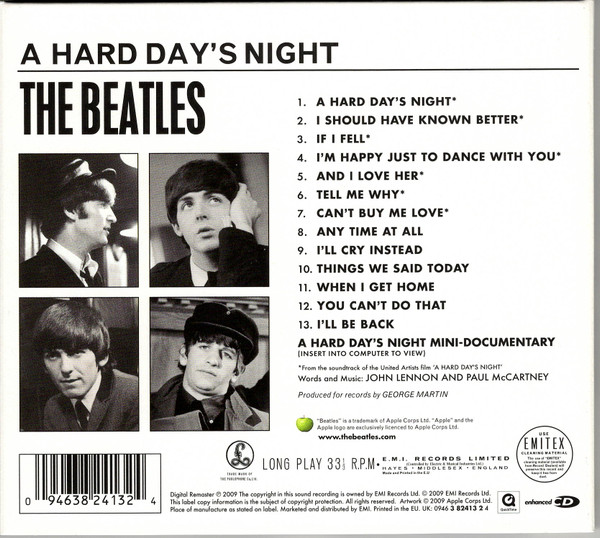 The Beatles – A Hard Day's Night (CD) - Discogs