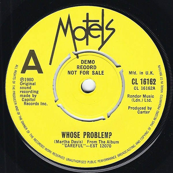 The Motels – Whose Problem? (1980, Vinyl) - Discogs