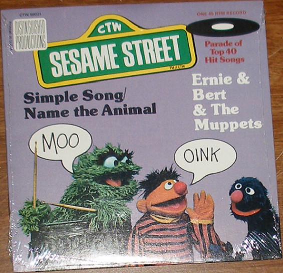 Ernie & Bert & The Muppets Of Sesame Street – Simple Song / Name The Animal  (1976, Vinyl) - Discogs