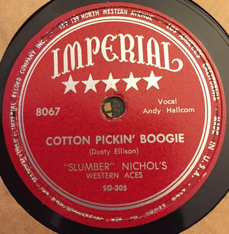 descargar álbum Slumber Nichol's Western Aces - Cotton Pickin Boogie Okie Dokie Okie