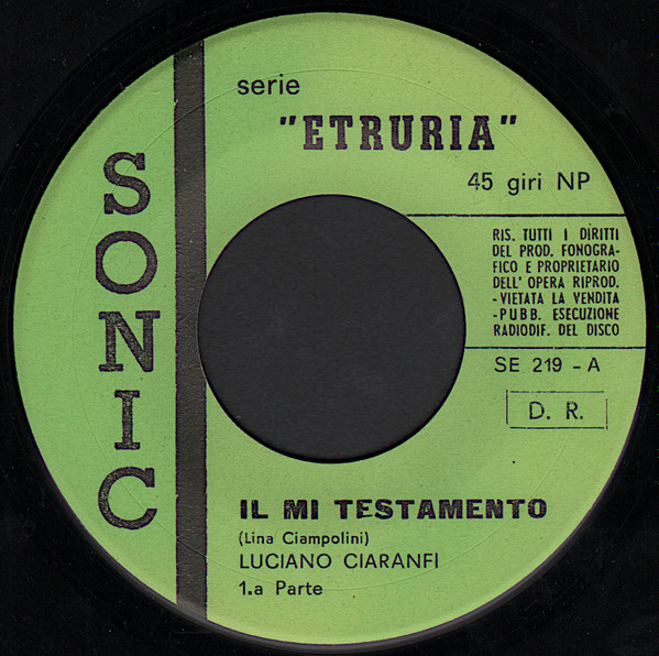 ladda ner album Luciano Ciaranfi - Il Mi Testamento