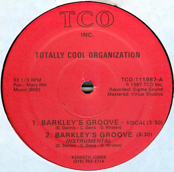 télécharger l'album Totally Cool Organization - Barkleys Groove