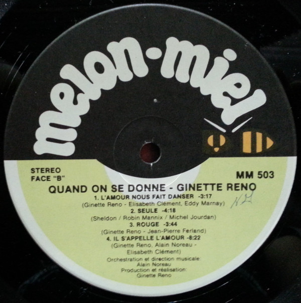 Ginette Reno - Quand On Se Donne | Melon-Miel (MM503) - 4