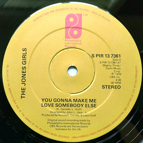 The Jones Girls – You Gonna Make Me Love Somebody Else / Who Can I