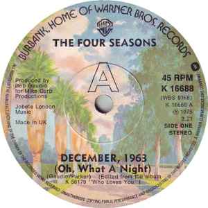The Four Seasons - December, 1963 (Oh, What A Night)